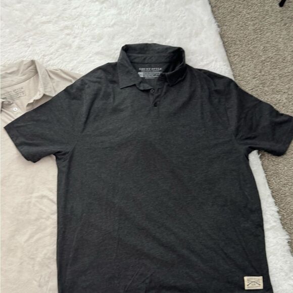 Grunt Style Men's Polo Shirt - Black and Gray Size 2XL - Picture 7 of 8